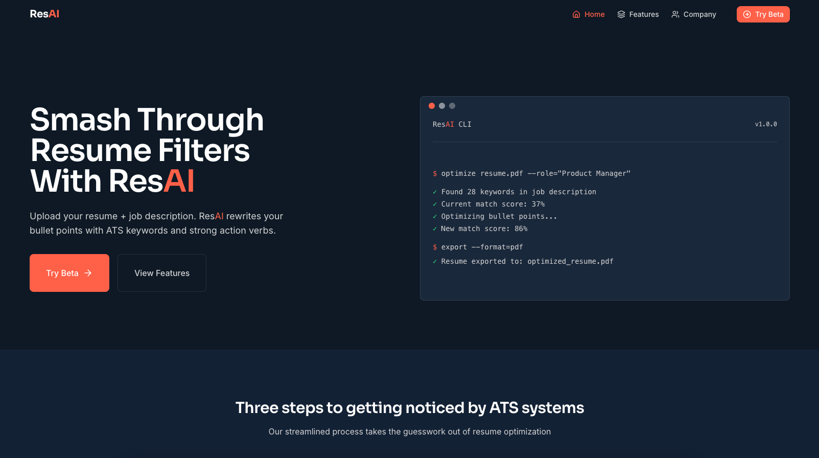 ResAI.tech Solution Overview